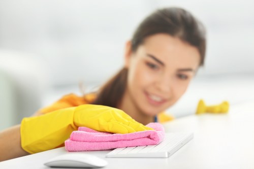 Professional cleaning equipment used for patio maintenance